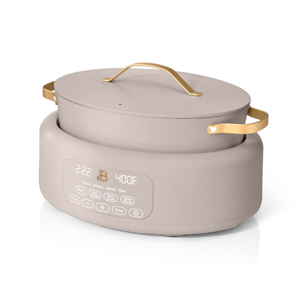 Beautiful 10 in 1, 6 Qt Electric Multi-Cooker, Thyme Green by Drew Barrymore