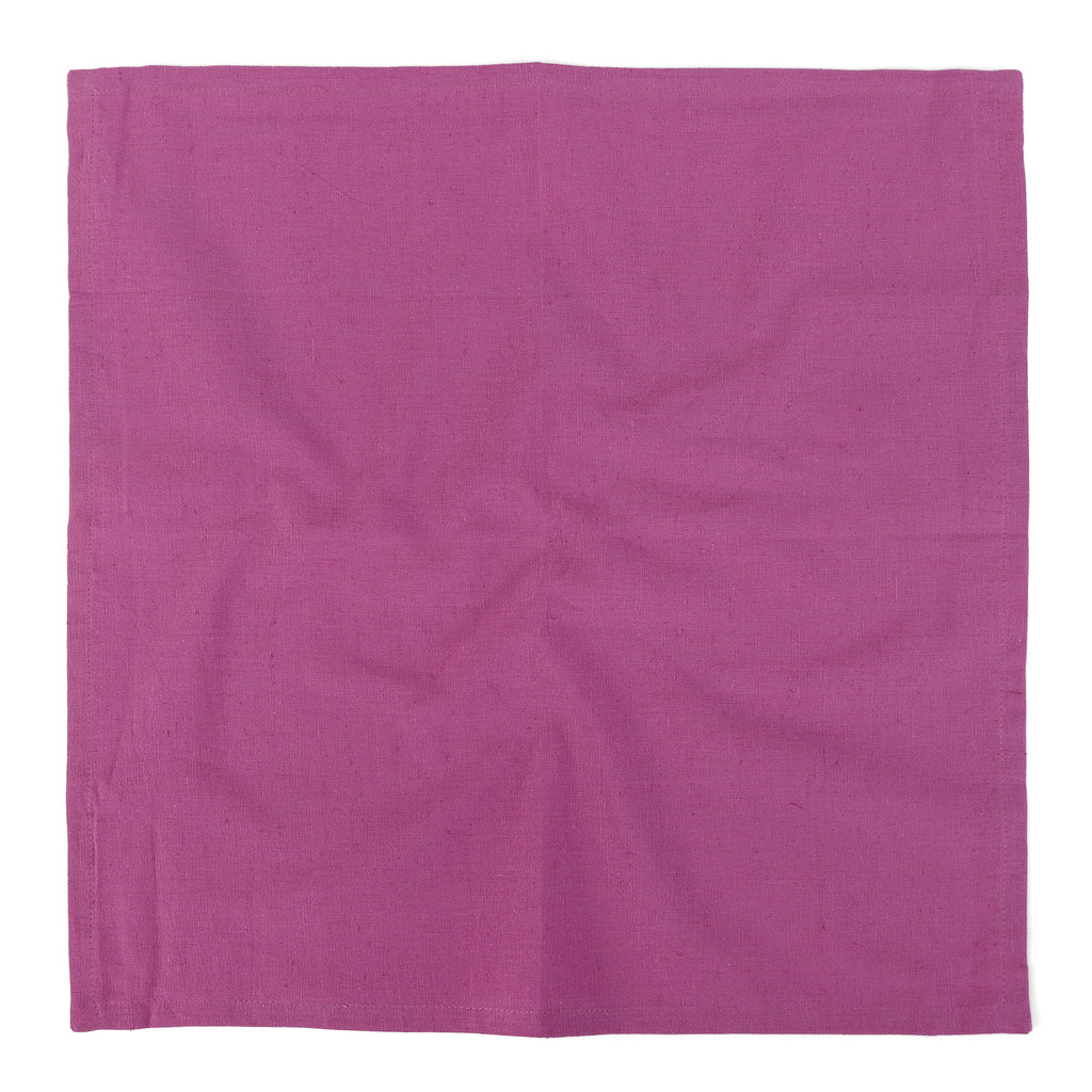 Fingercraft Cloth Napkin, Solid Color Cotton Linen Blend Table Napkins, Soft and Absorbent Fabric, Set of 12, Blush Pink