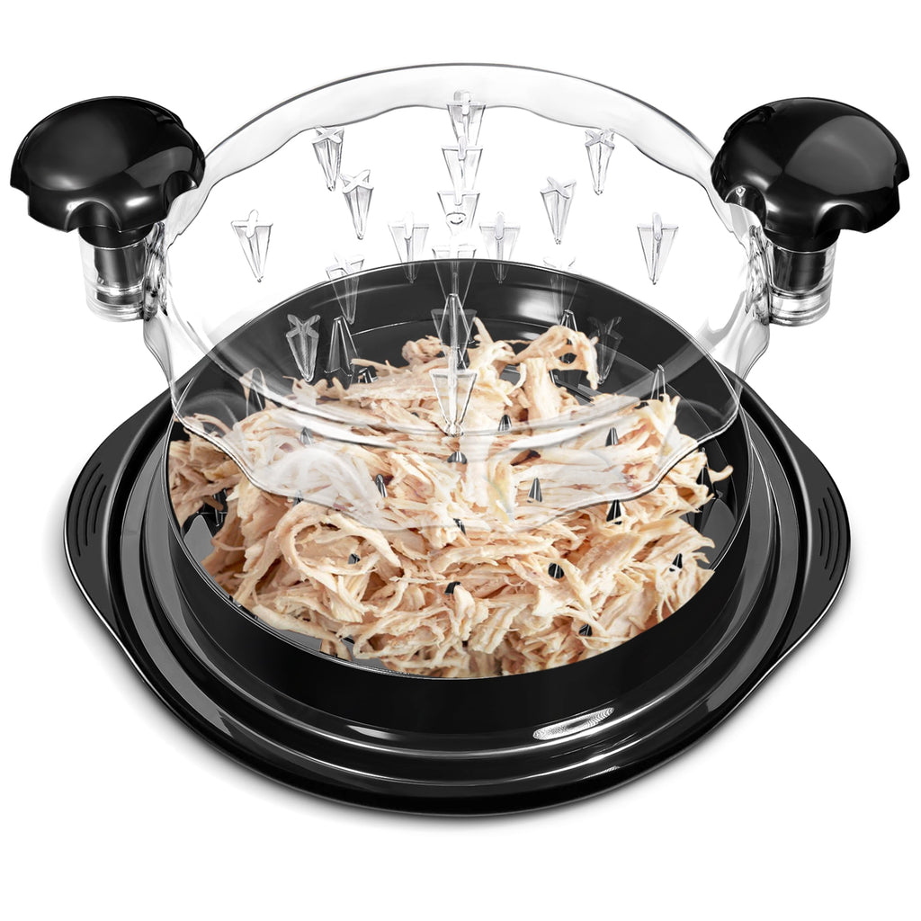 Gimgong Chicken Shredder Large Chicken Breast Shredder Tool Twist with Cleaning Brush, Visible Meat Shredder Machine, Strong Anti-Slip Strip, Ergonomic Handle, BPA Free, Suitable for Pork Beef Chicke