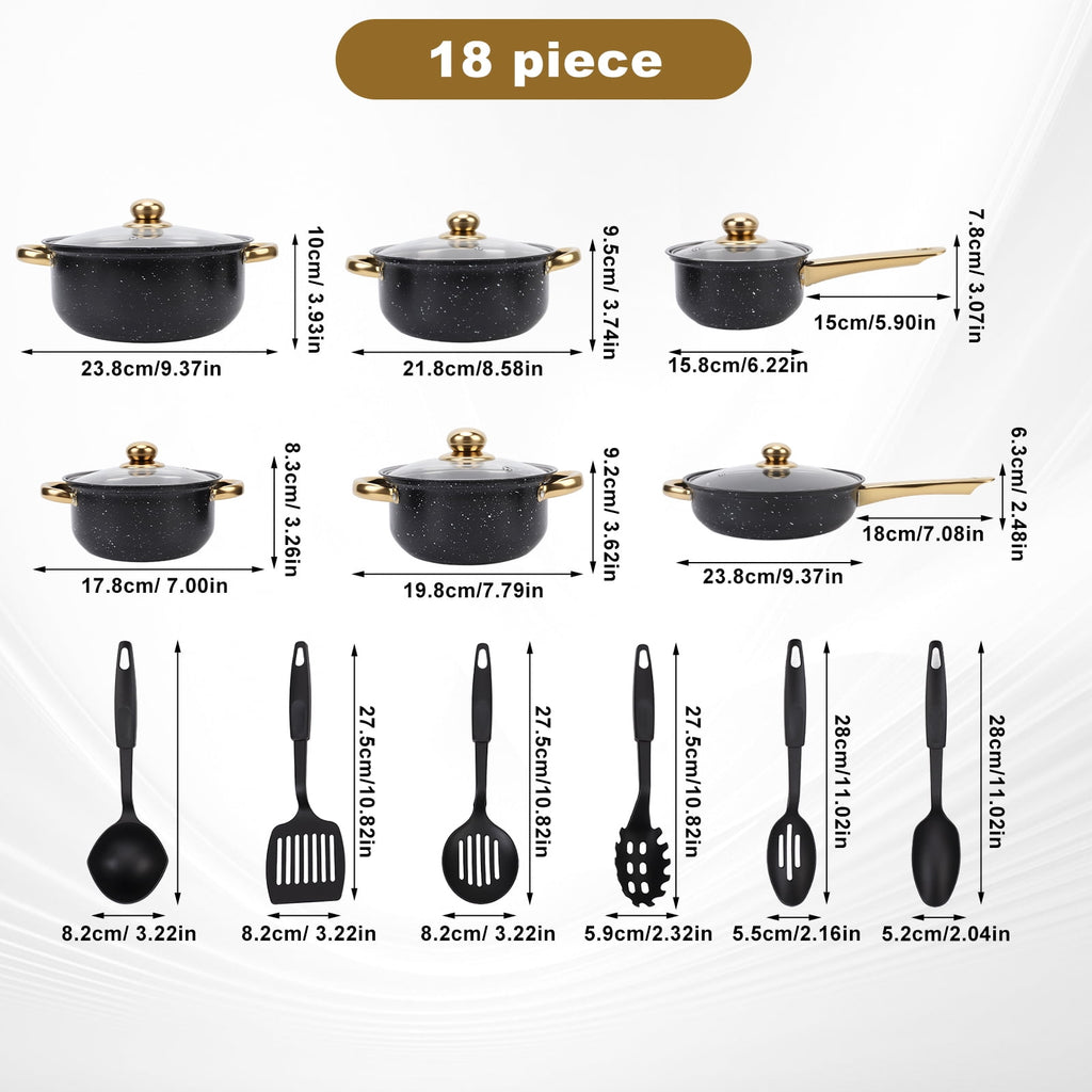 12 Piece Stainless Steel Cookware Set, Nonstick Cookware Set, Kitchen Pots and Pans Tea Kettle Set with Glass Lid for Cooking, Dishwasher, Pink
