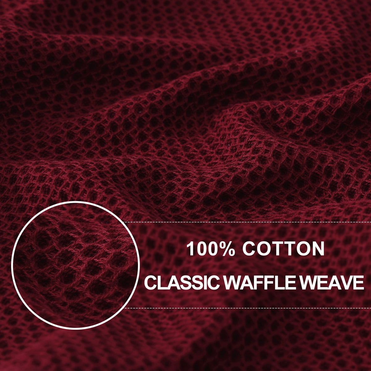 Smiry 100% Cotton Waffle Weave Kitchen Dish Towels, Ultra Soft Absorbent Quick Drying Cleaning Towel, 13x28 Inches, 4-Pack, Dark Grey