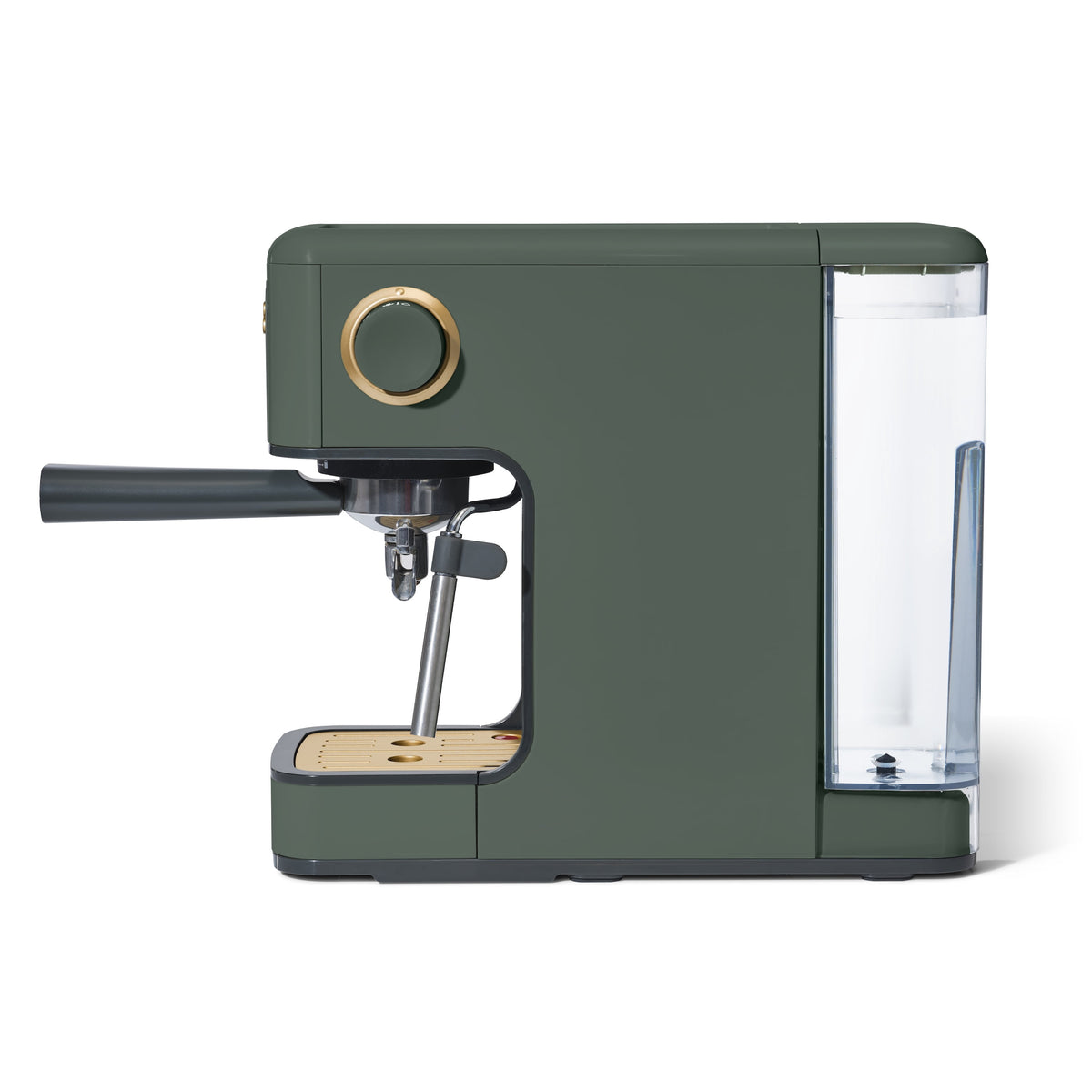 Beautiful by Drew Barrymore Slim Espresso Machine, 20-Bar Pressure, Black Sesame