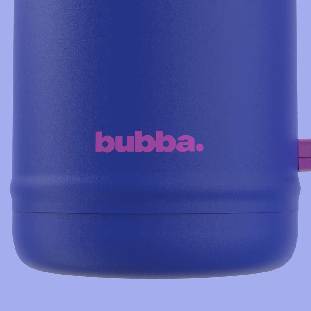 Bubba 52oz DualSip Insulated Stainless Steel Water Keg with Built-In Straw and Drink Opening and Side Handle, Moodbooster Purple/Blue