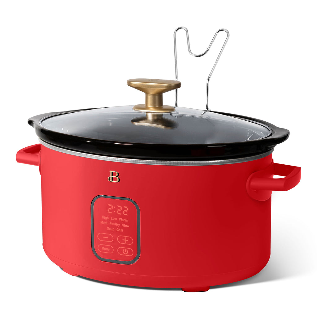 Beautiful 6 Qt Programmable Slow Cooker, Thyme Green by Drew Barrymore