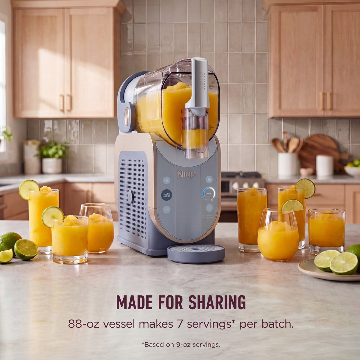 Ninja SLUSHi Smart Frozen Drink Maker, SlushAssist Technology, FS351BL Light Blue