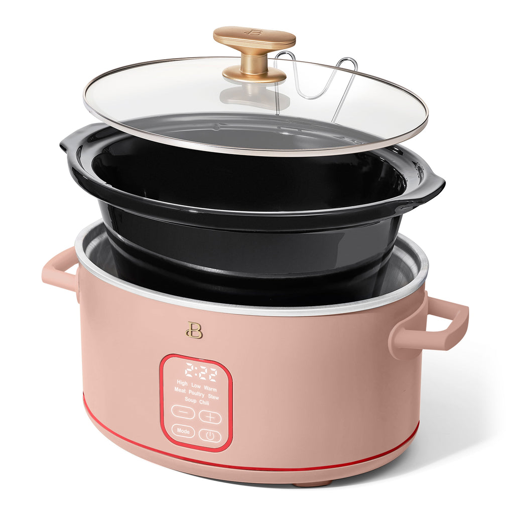 Beautiful 6 Qt Programmable Slow Cooker, Thyme Green by Drew Barrymore