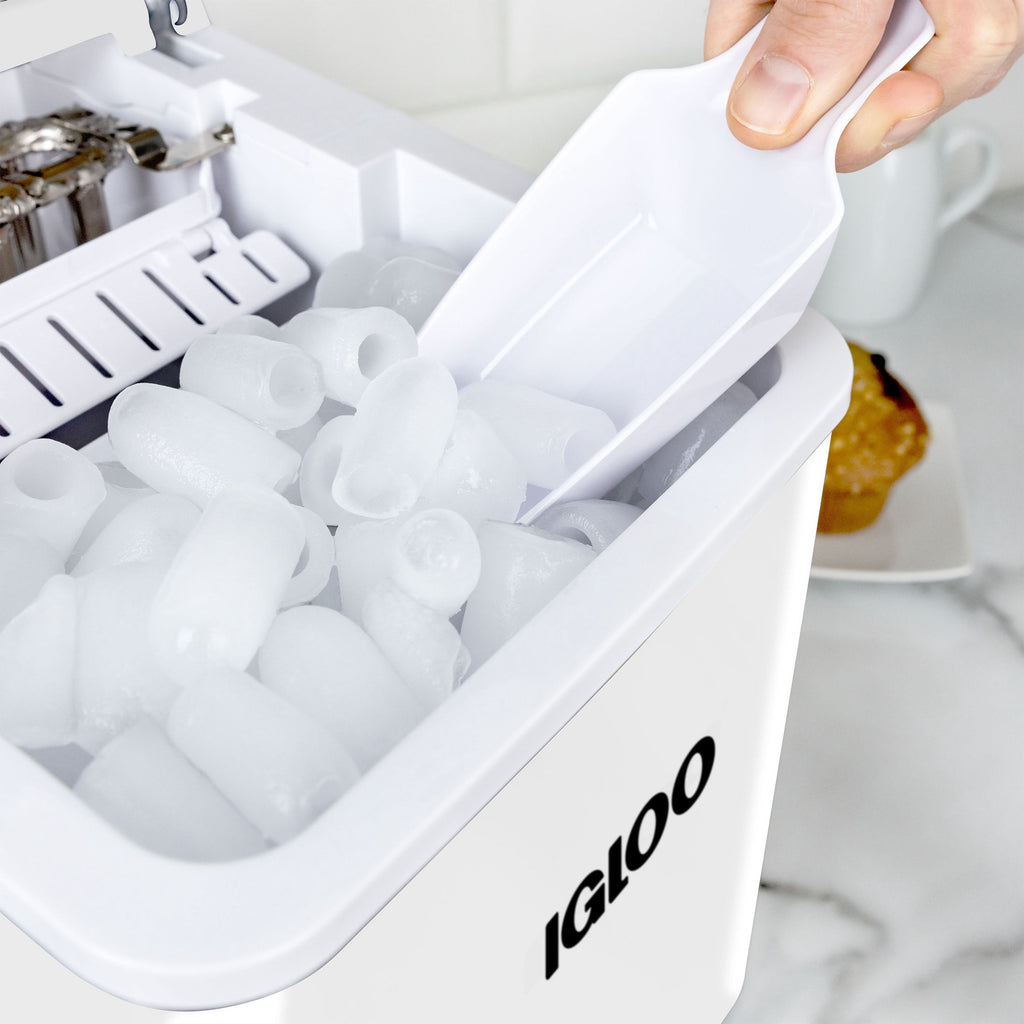 Igloo 26 lb. Automatic Portable Countertop Ice Maker Machine, White