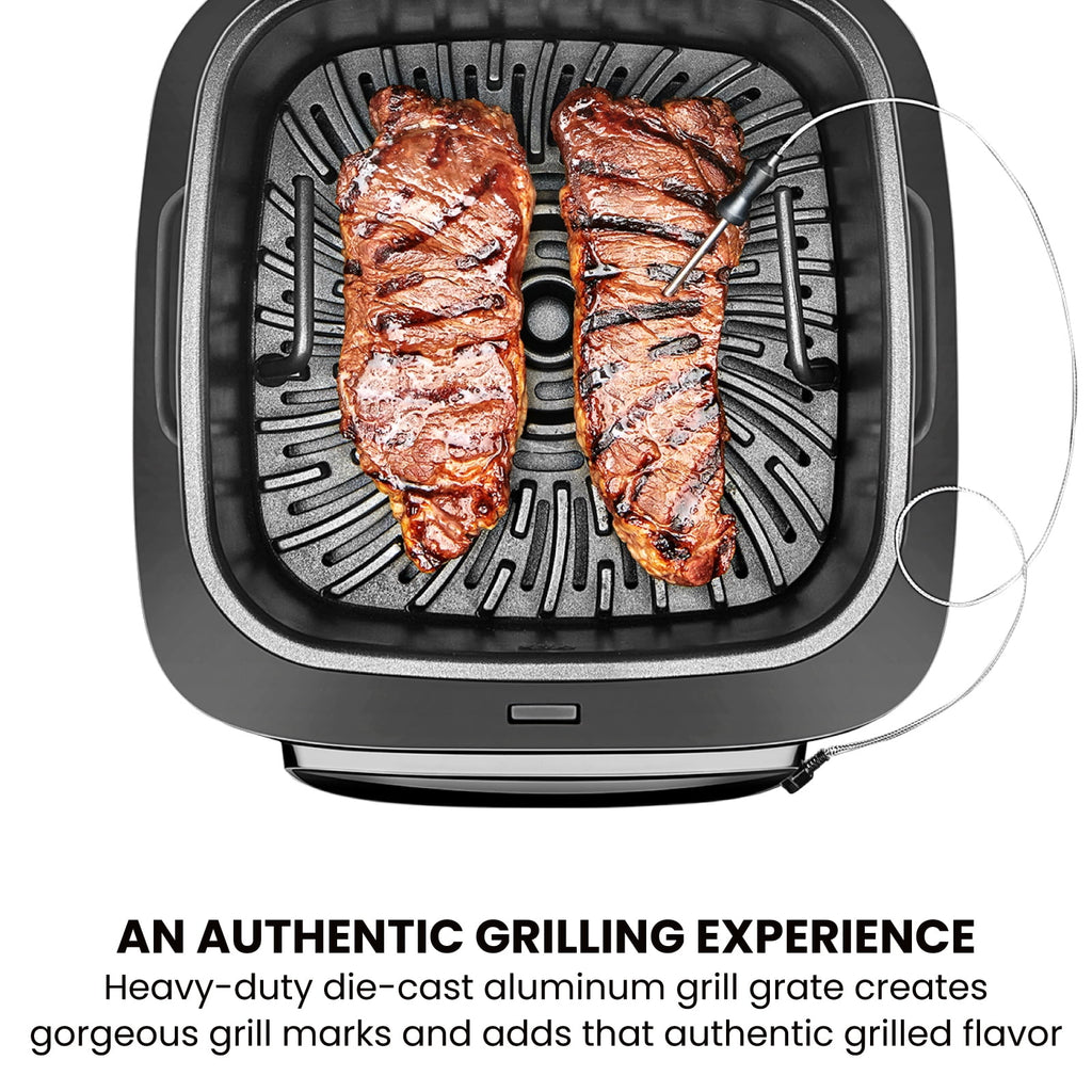 Vaparinckl 5QT Air Fryer, 8-in-1 Electric Hot Oven with Digital Touch Control, Visible Window, Nonstick & Dishwasher Safe Basket, Black
