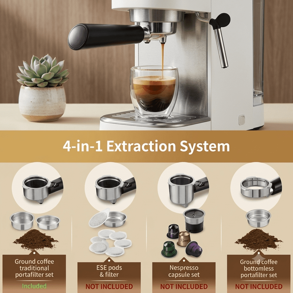 Gevi 20 Bar Espresso Machine, Coffee Maker with Milk Frother