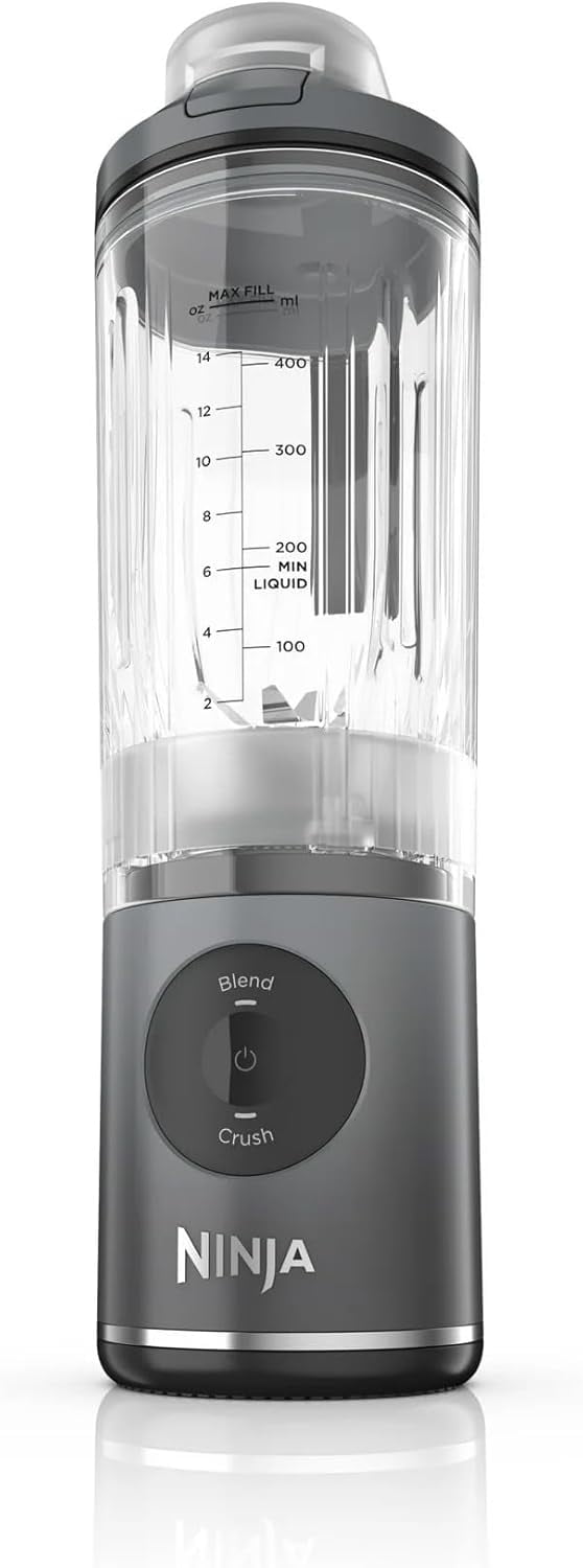 Restored Ninja BC200GY Blast Max Personal Cordless Blender, 3 Programs, 20 oz. Twist & Go Vessel, Gray (Refurbished)