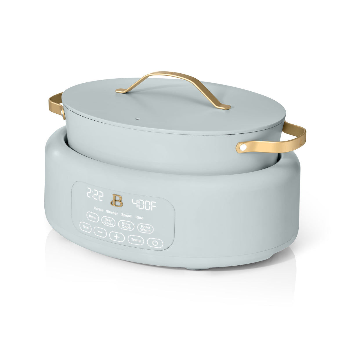 Beautiful 10 in 1, 6 Qt Electric Multi-Cooker, Thyme Green by Drew Barrymore