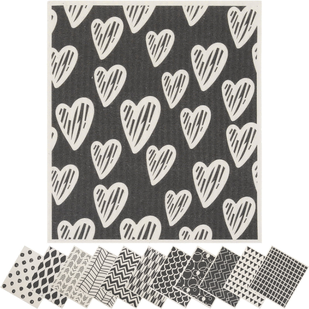 Xiyztok 12Pcs Swedish Dishcloths Highly Absorbent Kitchen Dish Cloths Reusable Dish Towels Non Scratch Dish Rags Soft Cotton Cleaning Cloth for Washing Cleaning Scrubbing Kitchen Dishes Bathroom