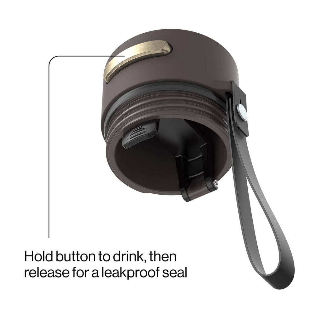Contigo 16oz AutoSeal Insulated Stainless Steel Water Bottle, Licorice Black/Bronze