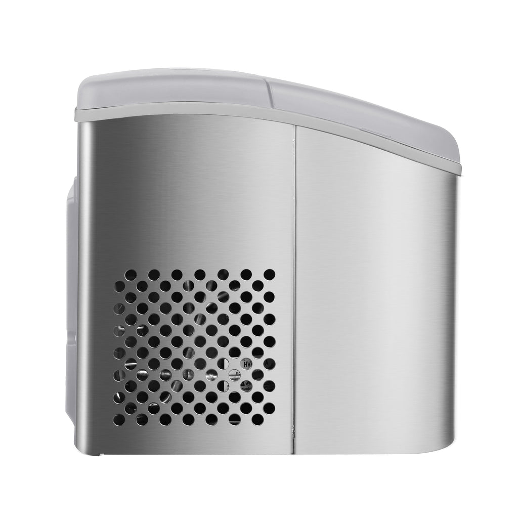 Frigidaire 26 lb Bullet Ice Maker Stainless Steel - compact, high-capacity icemaker producing bullet-shaped ice ideal for kitchens, parties, and entertaining