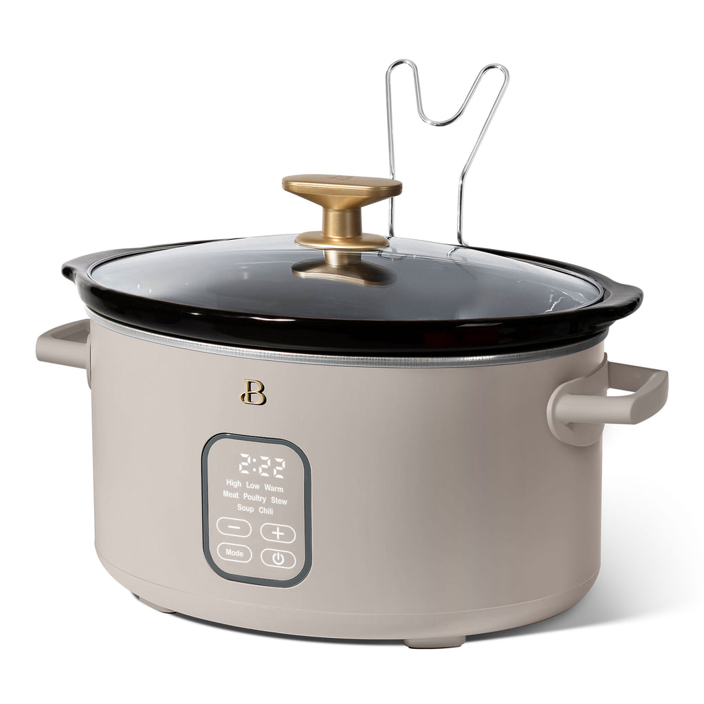 Beautiful 6 Qt Programmable Slow Cooker, Thyme Green by Drew Barrymore