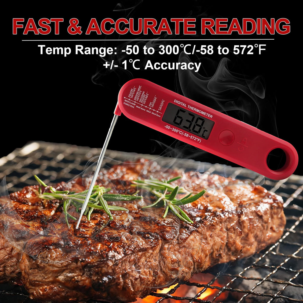 AGCAN Digital Meat Thermometer Instant Read Food Thermometers for BBQ Grilling Cooking