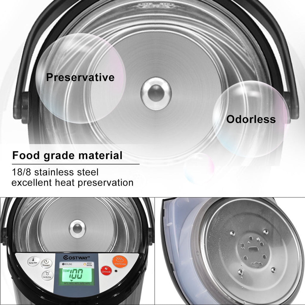 Costway 5-Liter LCD Water Boiler and Warmer Electric Hot Pot Kettle Hot Water Dispenser
