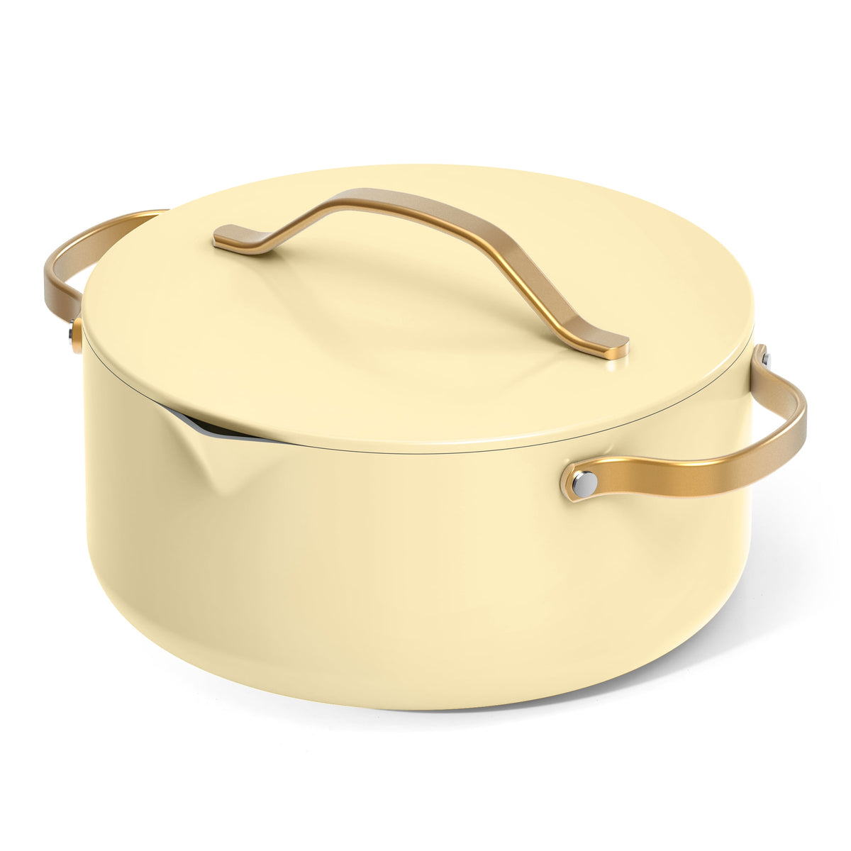 Beautiful 12-Piece Cookware Set, Pots and Pans with Strainer Lids and EverGood Ceramic Nonstick Coating, White Icing by Drew Barrymore