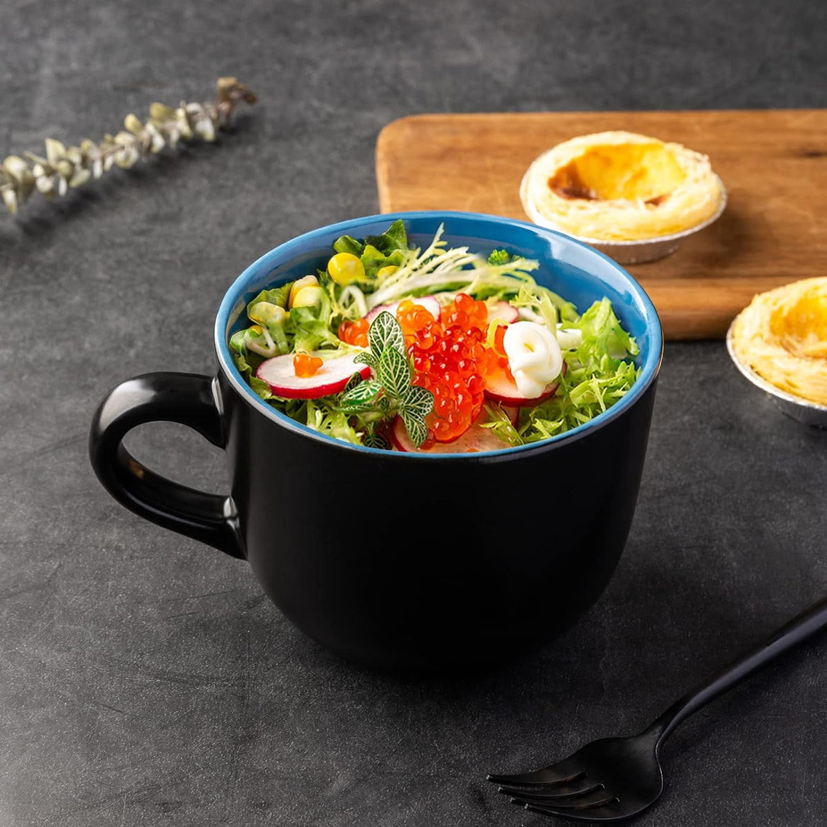 AmorArc 24 oz Soup Mugs with Handles, Jumbo Ceramic Bowls Mugs Set with handles for Coffee Cereal Cappuccino Snacks, Microwave&Dishwasher safe Soup Cups for Meal-Multicolor
