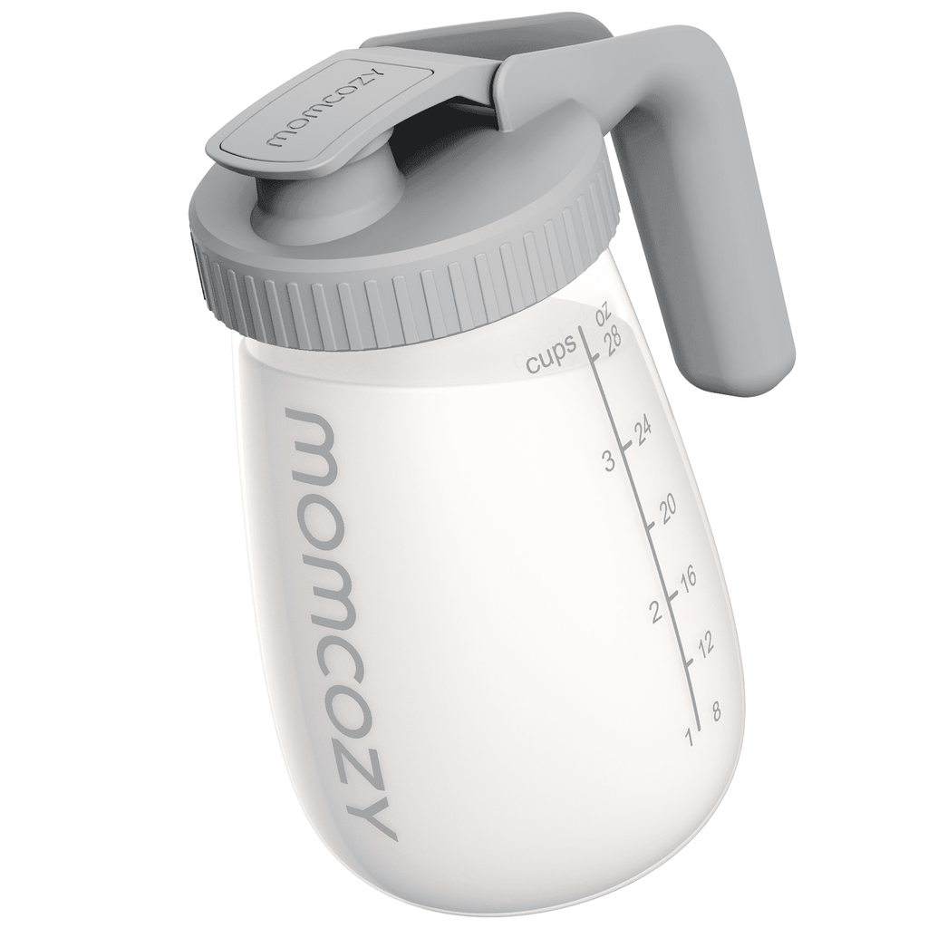 Momcozy Breast Milk Pitcher, Resistant to Heat and Cold Abrupt Temp Swings, 1 Quart Mason Jar