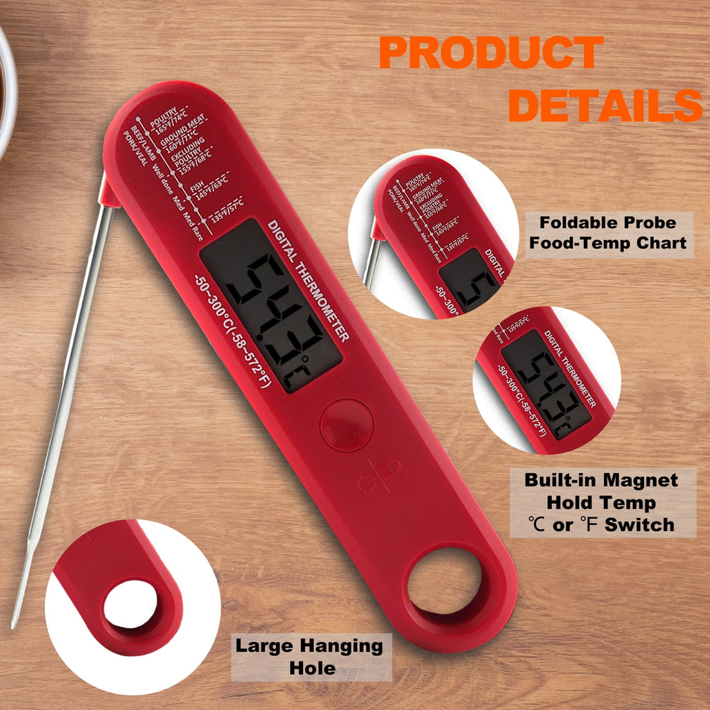 AGCAN Digital Meat Thermometer Instant Read Food Thermometers for BBQ Grilling Cooking
