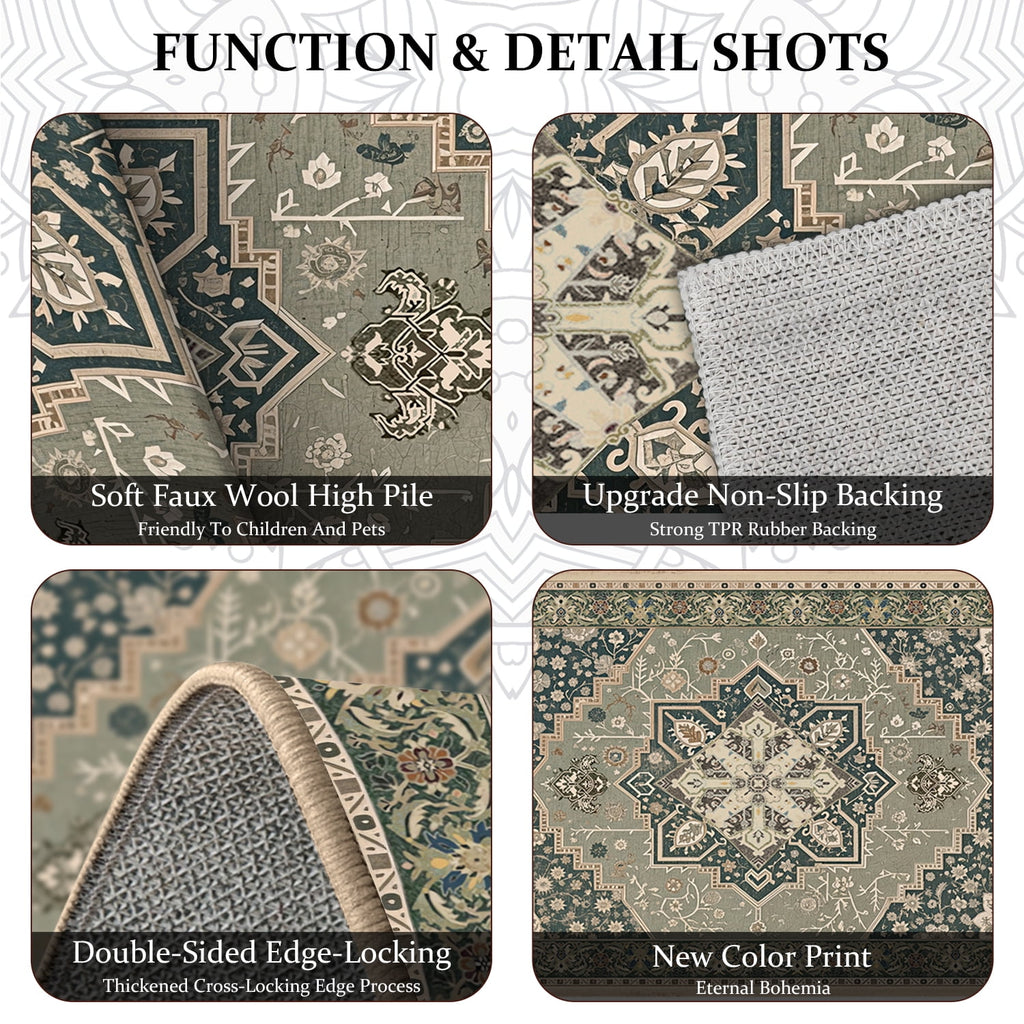 TECHVIDA Kitchen Rug Set 3 Piece,Non Slip Machine Washable Kitchen Mats, Farmhouse Hallway Doormat for Home Floor and Living Room,Gray