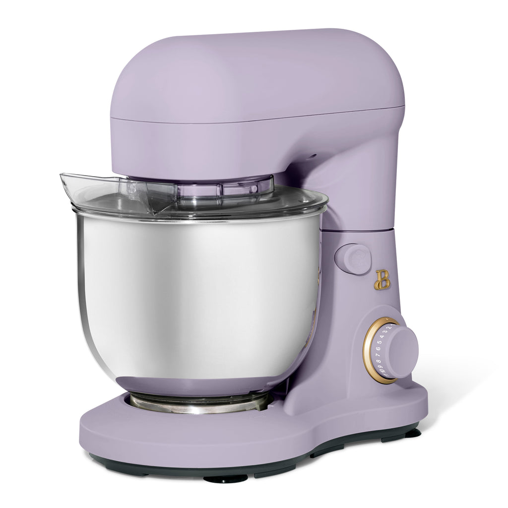 Beautiful 3.5 Qt Stand Mixer with Flat Beater, Dough Hook, Balloon Whisk, Chocolate by Drew Barrymore