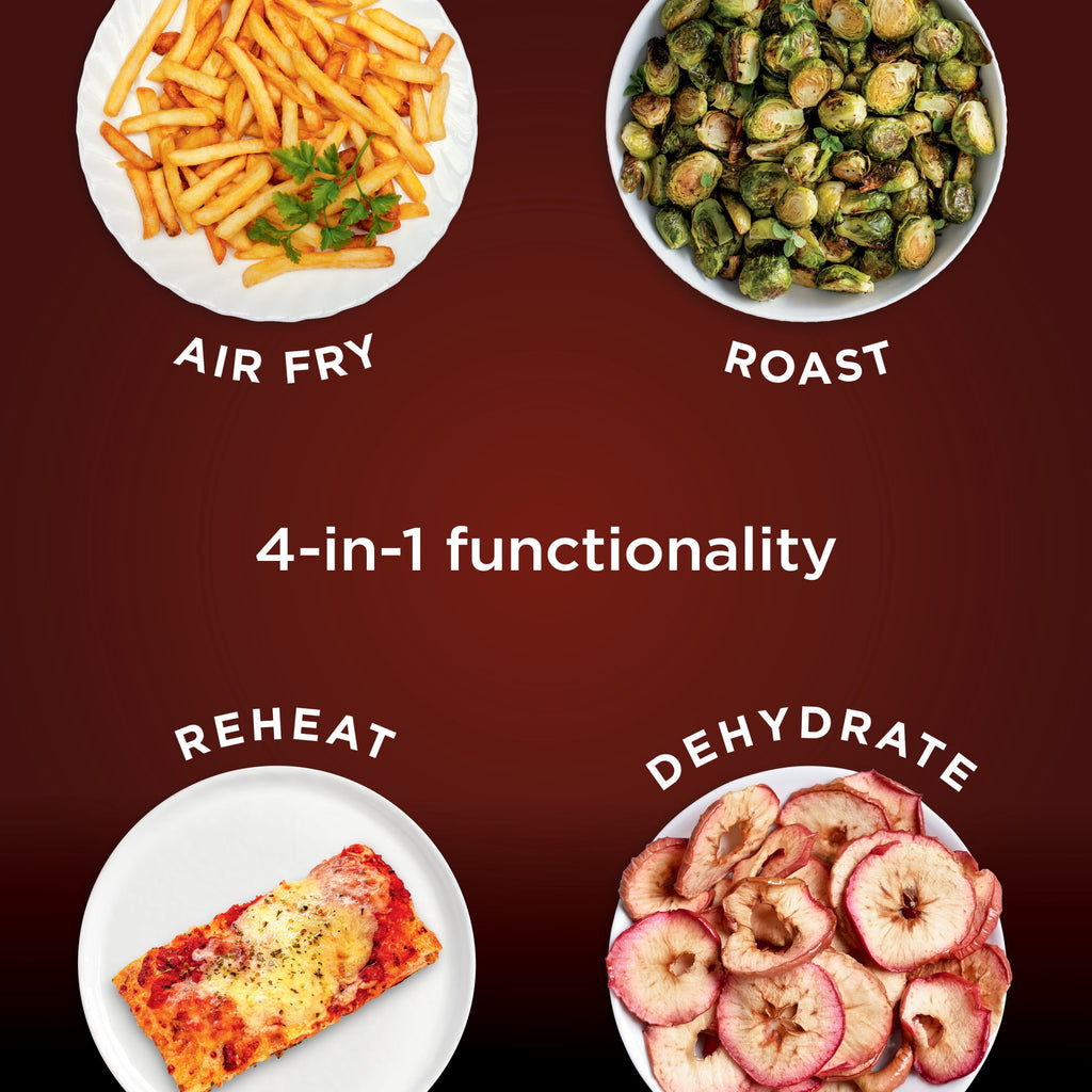 Ninja DoubleStack Air Fryer 8-Qt, 2 Baskets, Cook 4 Foods at Once, Space Saving, 4-in-1, SL200 Black