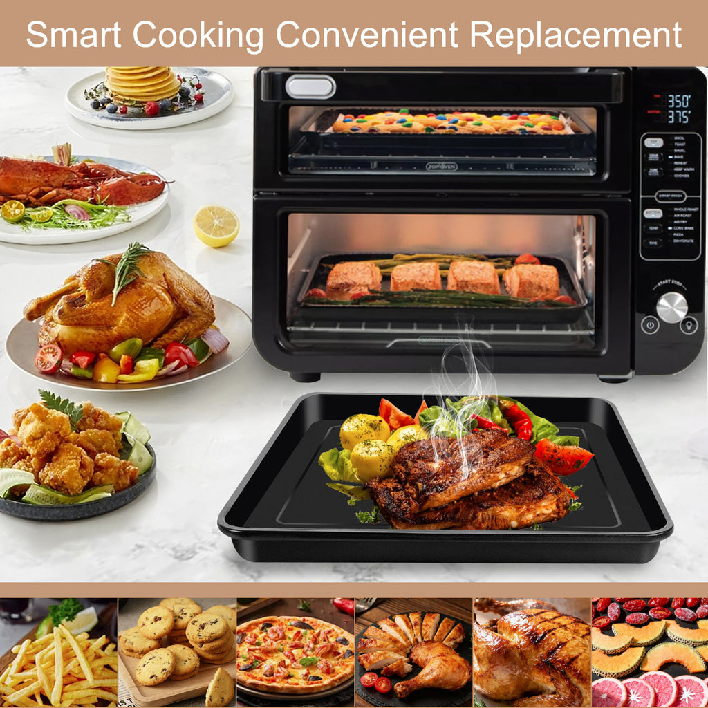 GCQ Air Fryer Replacement Parts for Ninja Foodi SP101 SP100 Digital Countertop Oven, Air Fryer Grill Pan Plate Crisper Plate Accessories Tray Basket