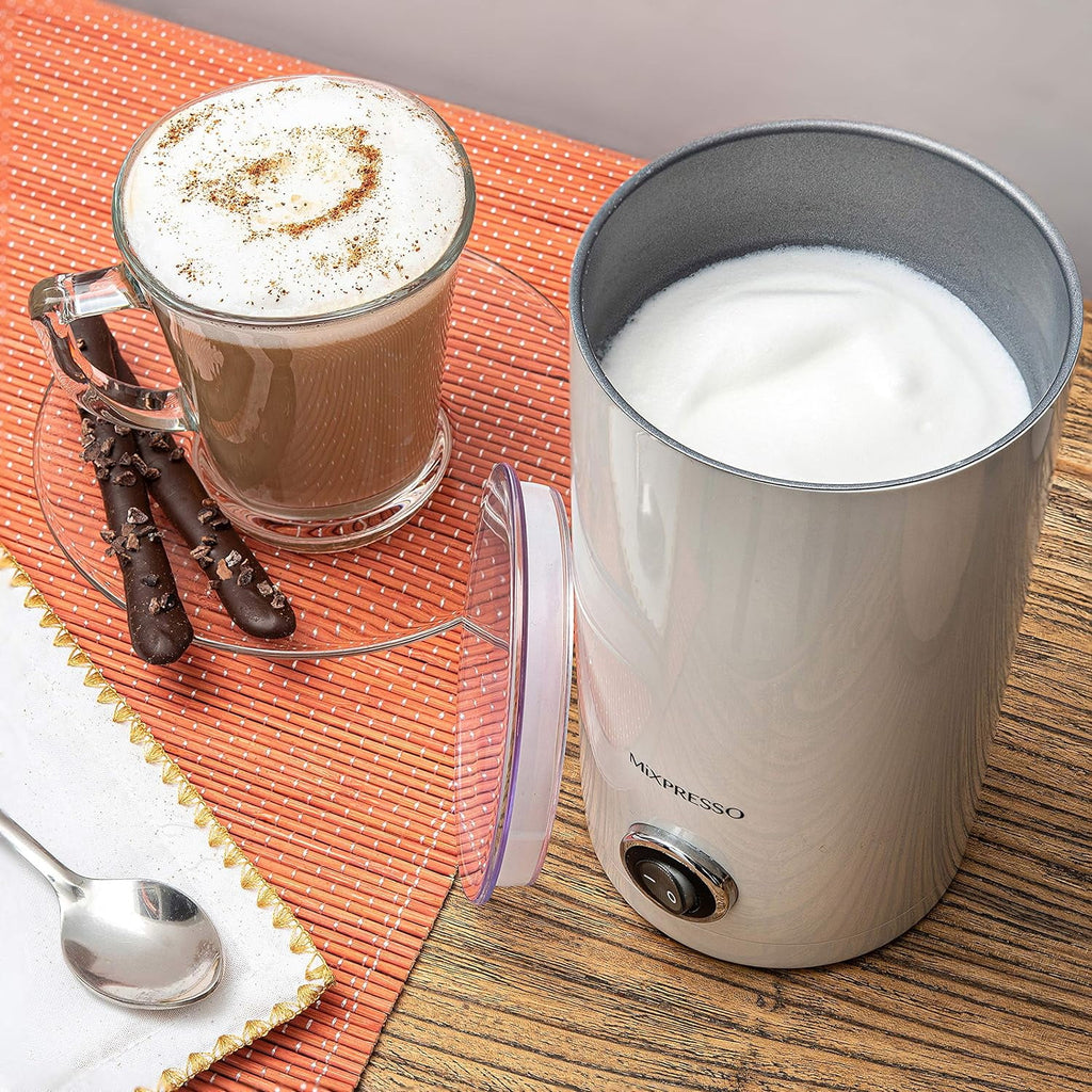 Mixpresso Electric Milk Frother - Latte Art Steamer, Electric Cappuccino Machine And Milk Warmer, Coffee Frother Maker & Hot Chocolate Maker