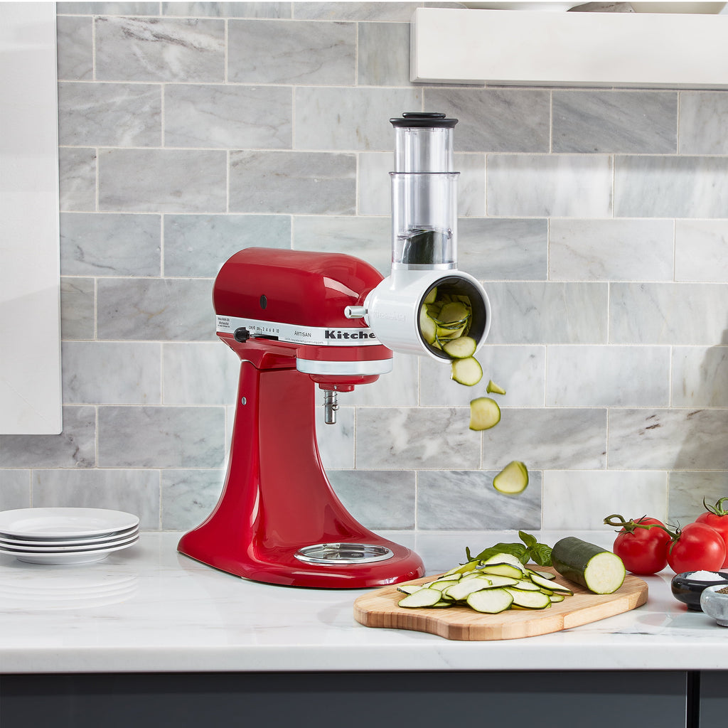 KitchenAid Fresh Prep Slicer/Shredder Attachment, White, KSMVSA