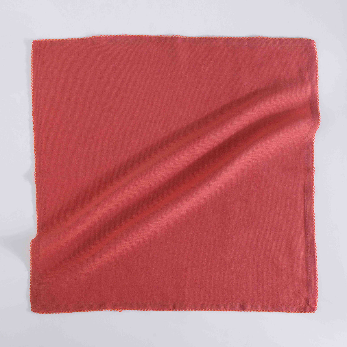 FINGERCRAFT Table Napkins, Cotton Cloth Napkin, Picot Edge, 20-inch, 12 Pack, Ivory