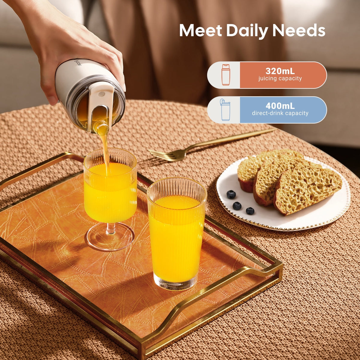 INKBIRD Mini Juicer Portable Blender with Insulated