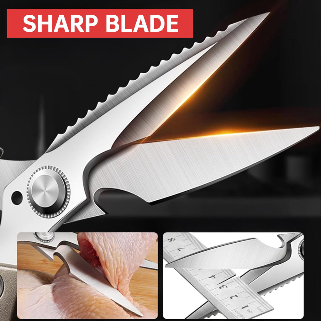Plys Kitchen Shears Heavy Duty All-Purpose Stainless Steel Dishwasher Safe