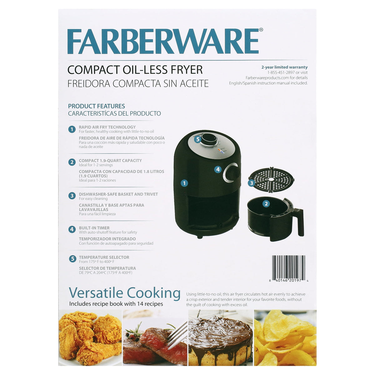 Hicloud 7.5QT Air Fryer, 1600W Multifunction Airfryer with Visible Window, Adjustable Time＆Temperature, Nonstick, 85% Less Oil, 100Pcs Liner