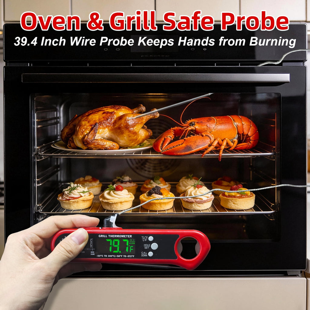 AGCAN Digital Meat Thermometer Instant Read Food Thermometers for BBQ Grilling Cooking