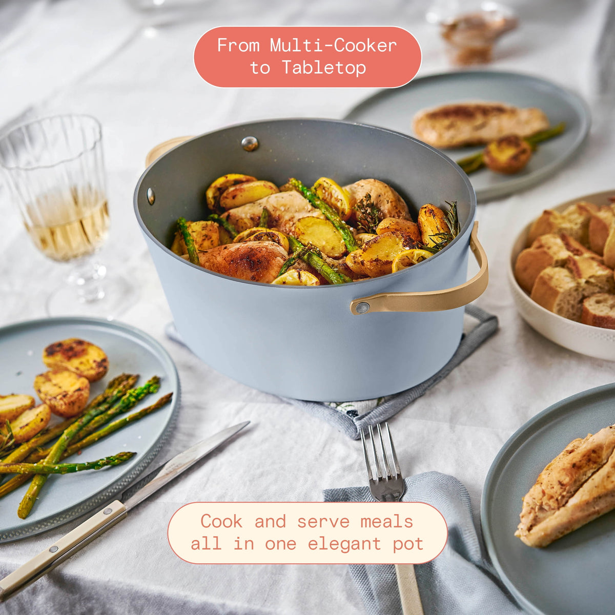 Beautiful 10 in 1, 6 Qt Electric Multi-Cooker, Thyme Green by Drew Barrymore