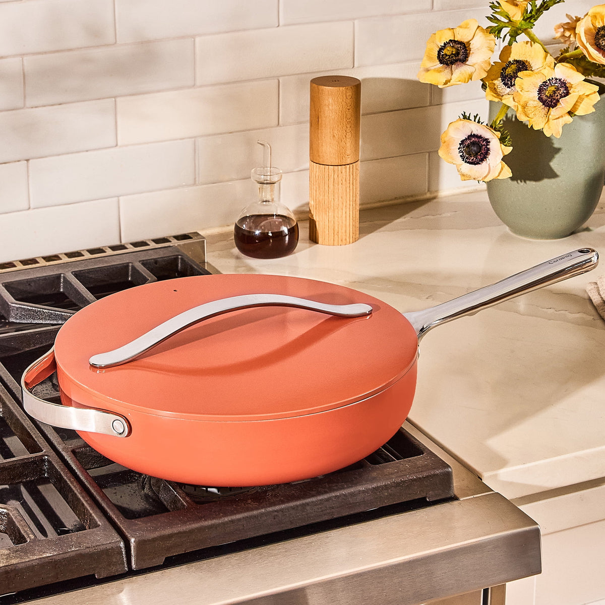 Caraway Ceramic Non-Stick Sauté Pan, 4.5 qt