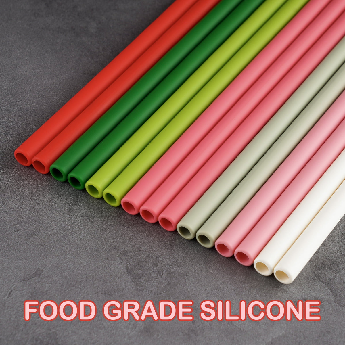Tomorotec 12" Reusable Silicone Drinking Straws 15PCS with 2 Brushes, Compatible with Stanley Tumblers 40oz 30oz 20oz, Customizable for Various Drinkware, BPA-Free & Safe for Teeth (Morandi Colors)