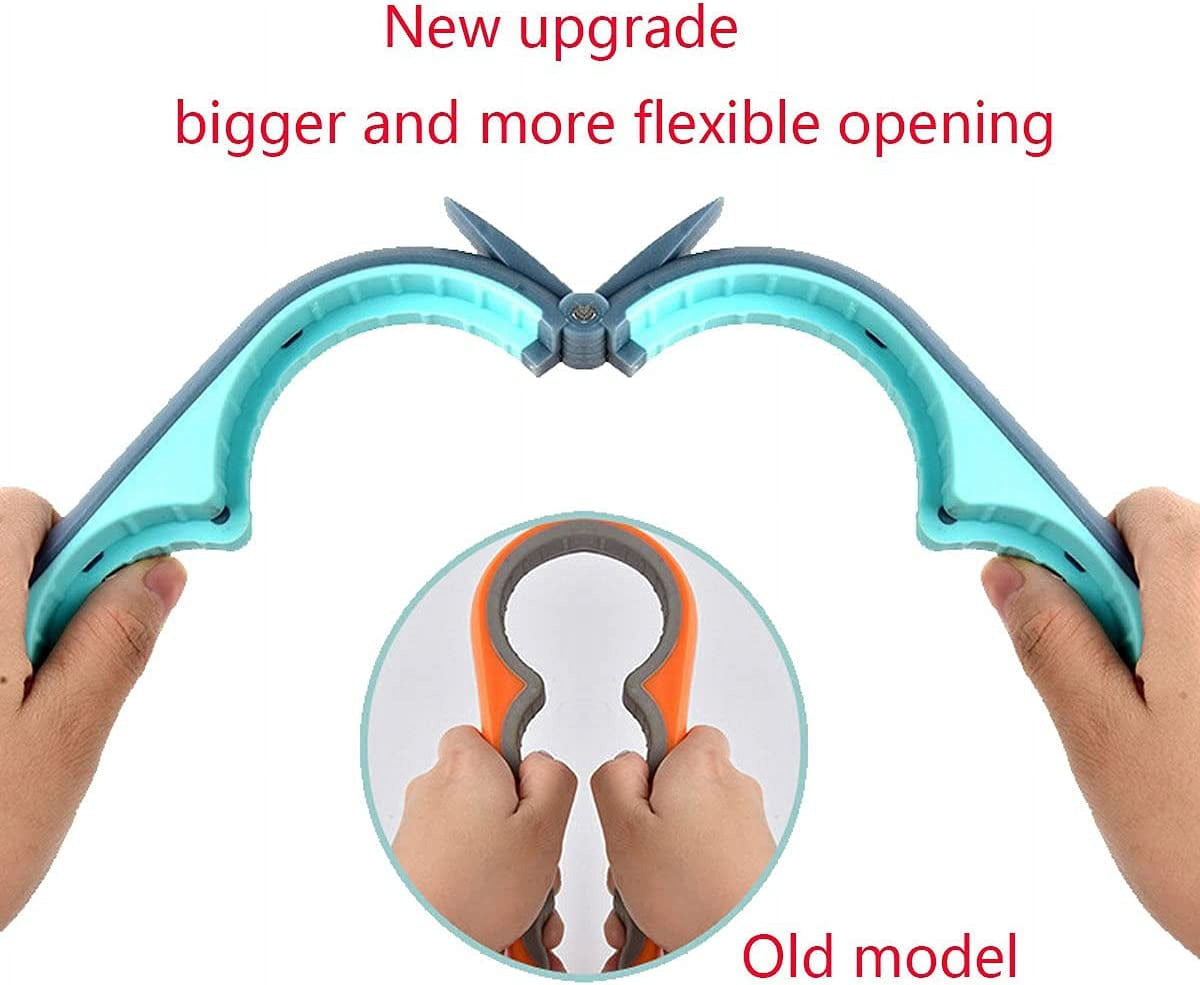 BAODELI Bottle Opener for Arthritic Hand Jar Opener for Old People Children Women Those with Weak Hands Multifunctional Kitchen Gadgets (Blue)
