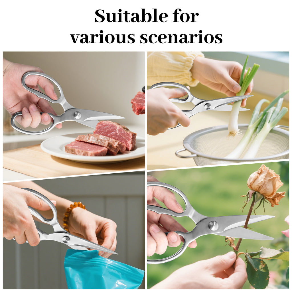 Plys Kitchen Shears Heavy Duty All-Purpose Stainless Steel Dishwasher Safe