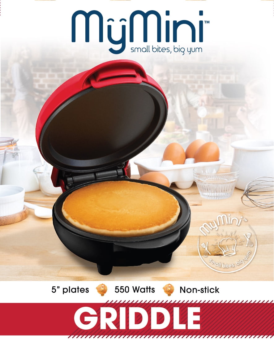 MyMini 550-Watt Red Pancake Griddle