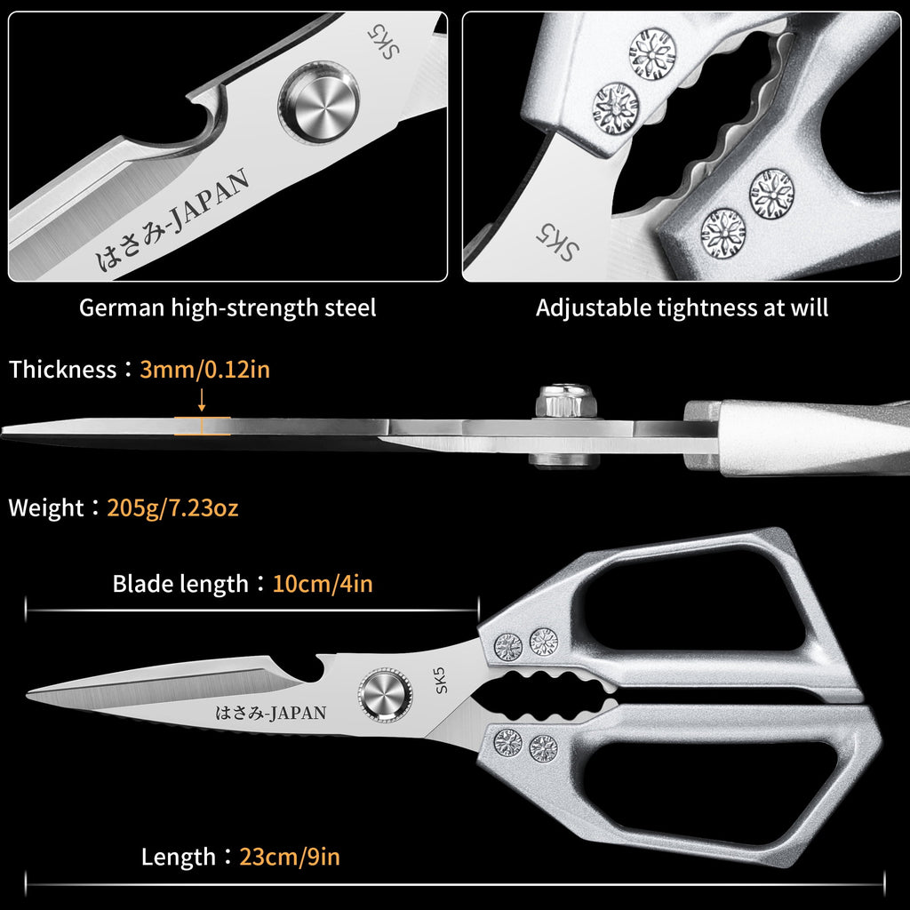 Plys Kitchen Shears Heavy Duty All-Purpose Stainless Steel Dishwasher Safe