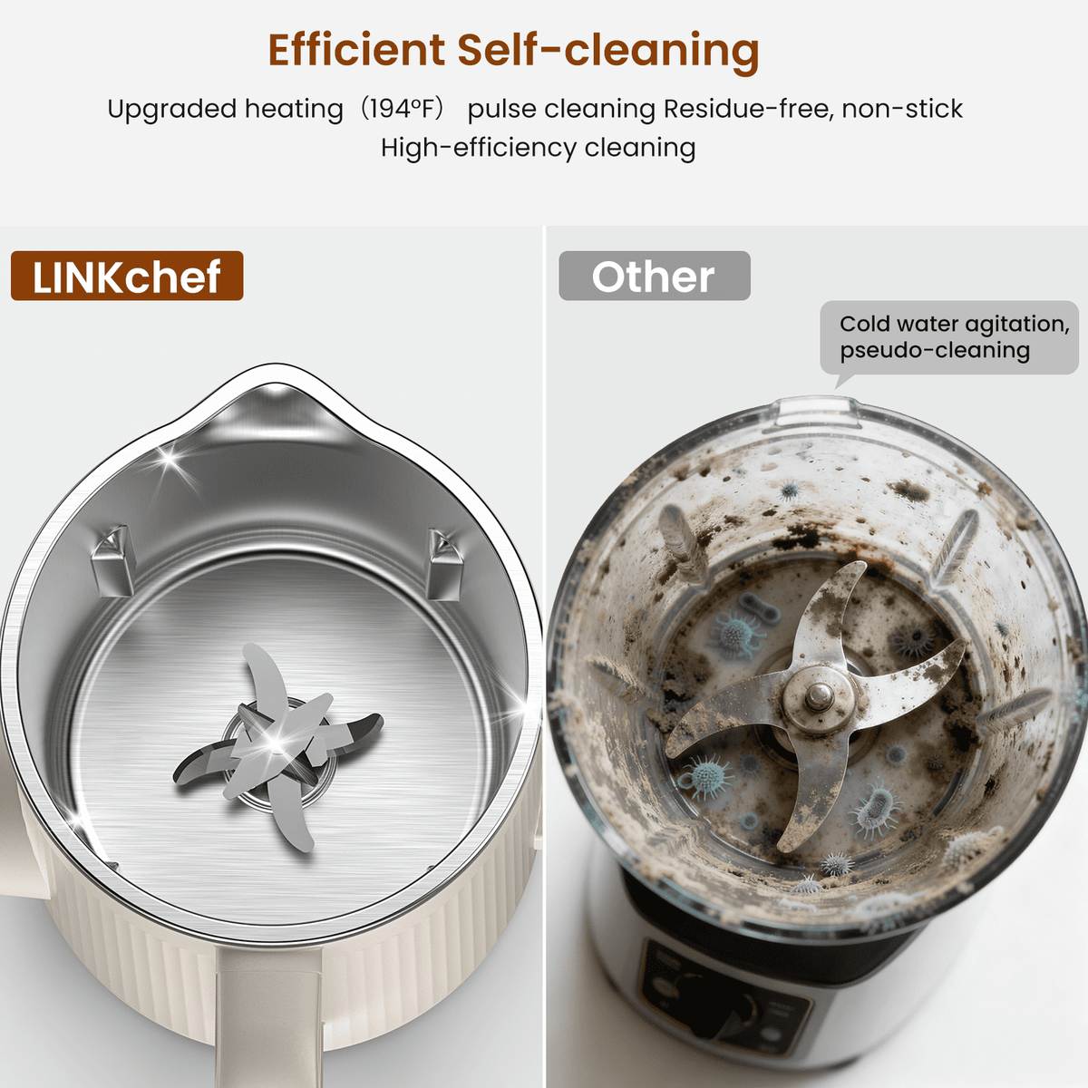 LINKChef Nut Milk Maker 40 oz Almond Oat Soy Milk Maker Blender with Self-Cleaning, Delay Start and Keep Warm, Homemade Dairy-Free Milk Machine for Hot & Cold Drinks