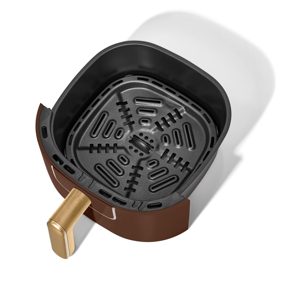 Beautiful 3 Qt Air Fryer with TurboCrisp Technology, EverGood Non-Toxic Ceramic Nonstick Coating, Chocolate by Drew Barrymore