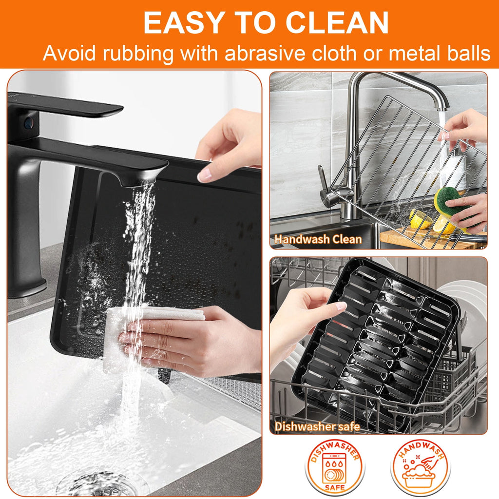 GCQ Air Fryer Replacement Parts for Ninja Foodi SP101 SP100 Digital Countertop Oven, Air Fryer Grill Pan Plate Crisper Plate Accessories Tray Basket