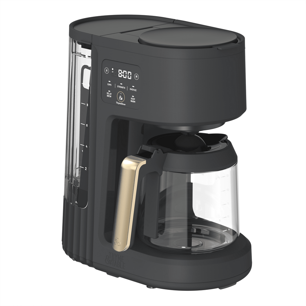 Thyme & Table 12-Cup Programmable Drip Coffee Maker, 60oz Water Reservoir, Atlantic Blue