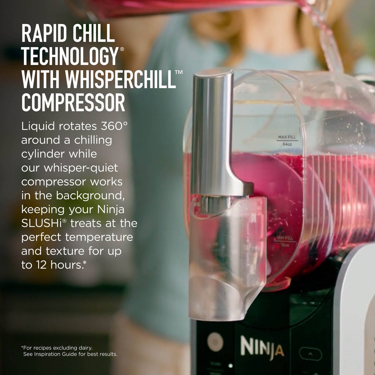 Ninja SLUSHi 88-Oz Frozen Drink Machine with RapidChill Technology, 5 Presets, Dishwasher Safe, Slushy Maker, FS301 Black