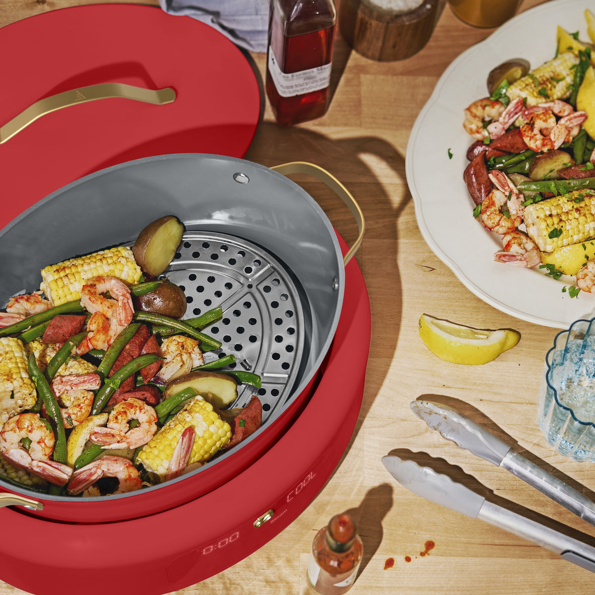Beautiful 10 in 1, 6 Qt Electric Multi-Cooker, Thyme Green by Drew Barrymore