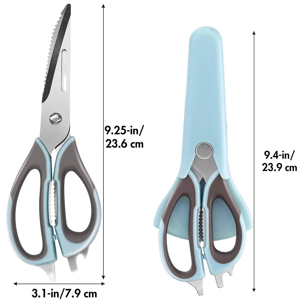 Heavy Duty Kitchen Shears – Stainless Steel Multi-Purpose Food Scissors with Magnetic Holder, Detachable for Meat, Poultry, Vegetables & Herbs